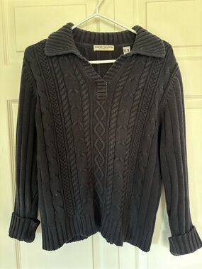 Vintage Cotton Collared Sweater